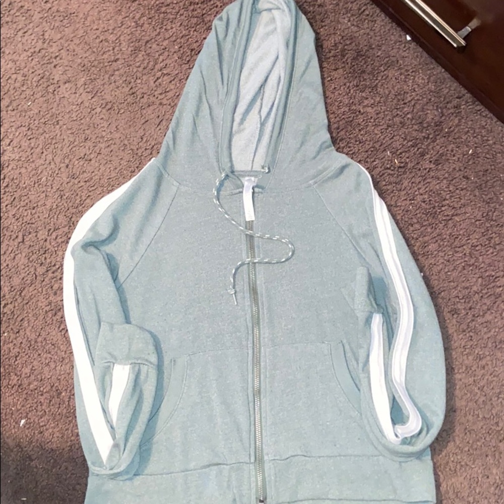 This lowkey cropped green jacket and a blue one